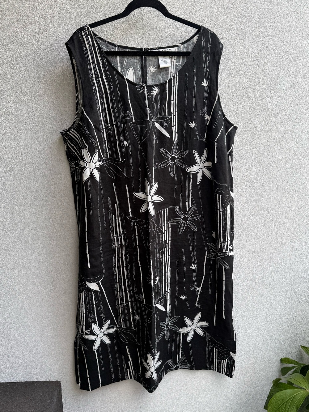 UNIFORM JOHN PAUL RICHARDS bamboo MAXI DRESS 100% Linen 2X